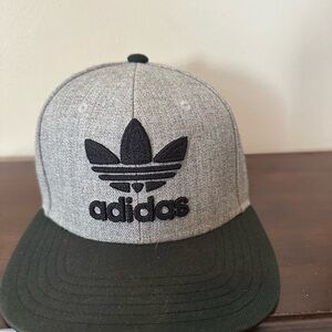 Adidas Black and Gray Cap